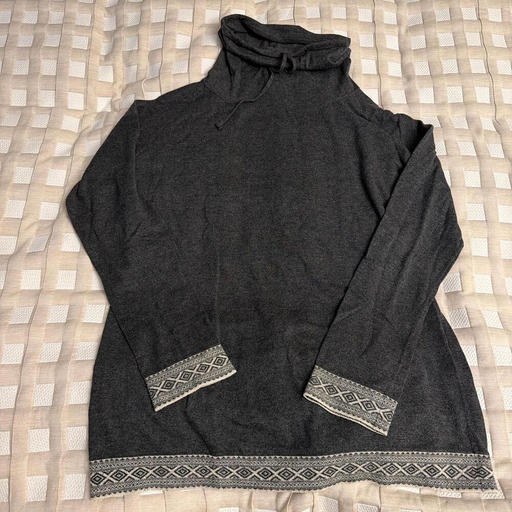 vtg Escada Wool blend  gray turtleneck sweater